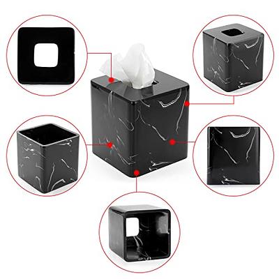 RESIN TISSUE BOX - Black