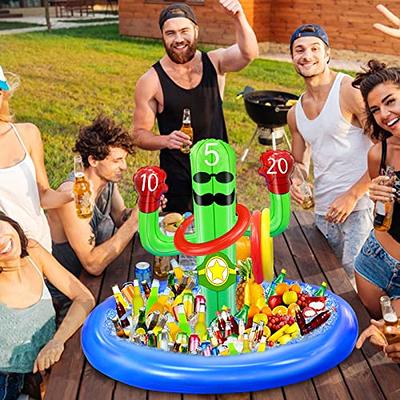 Outdoor Swimming Pool accessories Inflatable Cactus Ring Toss Game Set  Floating Pool Toys Beach Party Supplies Party Bar Travel - Realistic Reborn  Dolls for Sale