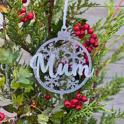 Neighbor Christmas Ornament Wreath Ceramic Gift