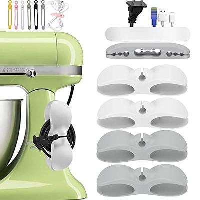 Cord Organizer for Appliances, 4 Pack Kitchen Appliance Cord Winder Tidy Wrap Cord Keeper Holder Cord Wrapper for Appliances Stick on Stand Mixer