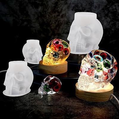  3 Pack Silicone Skull Molds Small Skull Resin molds