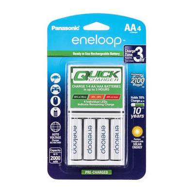 Panasonic eneloop AA Rechargeable NiMH Batteries and Individual Quick  Charger K-KJ55MCA4BA - Yahoo Shopping