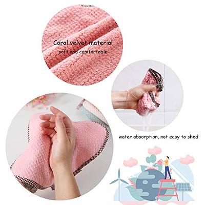 meioro Mini Dustpan and Brush Set, Multi-Functional Cleaning Tool with Hand  Broom Brush, Plastic Dust Pan, Coral Fleece Cleaning Cloth, 2-in-1 Cute  Helper Cleaning Set for Kids Toys Pets Car, Pink 