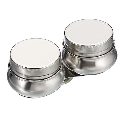 Palette Cups Paint Pot Container with Lid and Clip Double Dippers - Silver  - Yahoo Shopping