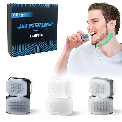 Vigor 6 Pcs Jaw Exerciser for Men Women, Jawline Exerciser Jaw Trainer,  Silicone Jaw Exerciser Toner Tablets, 3 Resistance Levels Double Chin  Reducer