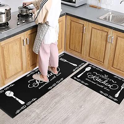 Kitchen Set 2 Piece Anti Fatigue Mats, 2/5Inch Thick Waterproof