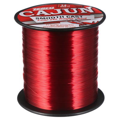 Zebco Cajun Line Smooth Cast Fishing Line, Low Vis Ragin' Red