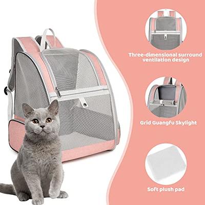 PetAmi Pet Backpack Carrier for Dog Cat, Expandable Cat Carrier Backpack  for Travel Hiking, Airline Approved Cat Backpacks For Small Medium Dog Puppy  Large Cat, Extended Dog Cat Carrier, Gray 