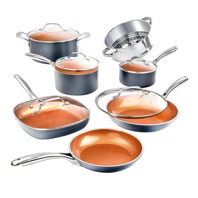 Aoibox 10-Piece Stone Nonstick Cookware Set in Beige