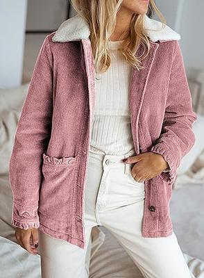 Fuzzy Fleece Jacket Women Pink,Womens 2023 Winter Fuzzy Fleece