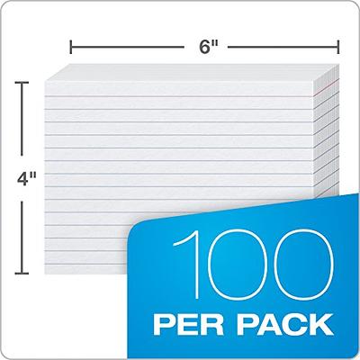 Oxford Unruled Index Cards 3 x 5 Blue 100/Pack