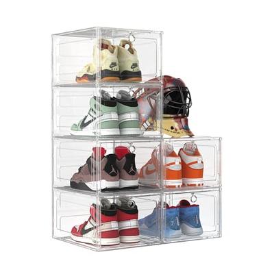  FINESSY Shoe Storage Boxes Stackable, 12 pack Medium