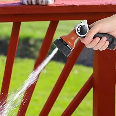 Garden Hose Nozzle, High Pressure 8 Spray Patterns Hose Sprayer