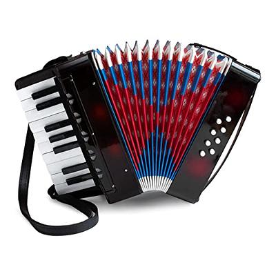 17 Keys 8 Bass Piano Accordion Kids Accordion Toy for Beginner Kids  Children Blue