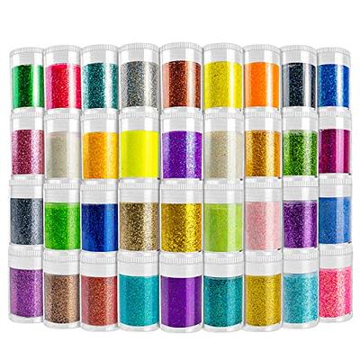 Extra Fine Glitter Nail Powder, 45 Colors Holographic Cosmetic Glitter Set,  Iridescent Sugar Glitter for Slime Resin Craft Tumblers Candle Decoration,  Eyeshadow Face Makeup Nail Art Glitter Pigment 45 Colors of Glitter