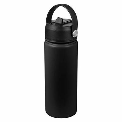 Straw Lid for Hydroflask 12 16 18 20 32 40 oz Wide Mouth,Replacement Straw  Cap for Hydroflask,Top Sport Bottle Accessories, Black