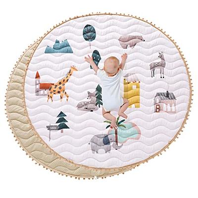 Animal Baby Playmat, Skin-Friendly Baby Activity Mat Infant and Baby  Quilted Playmat for Boys and