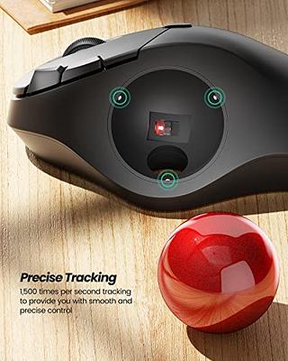 Nulea M507A Wireless Trackball Mouse, Ergonomic Comfort Design with Larger Thumb  Trackball & Longer Palm Rest, 5 Adjustable DPI, for Windows, PC and Mac  with Bluetooth and USB Capabilities - Yahoo Shopping
