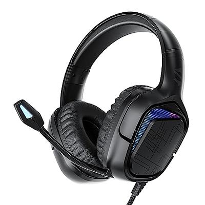 VersionTECH. G2000 Gaming Headset, Bass Surround Gaming Headphones with  Noise Cancelling Mic, LED Lights, Soft Memory Earmuffs for PS5/ PS4/ Xbox  One