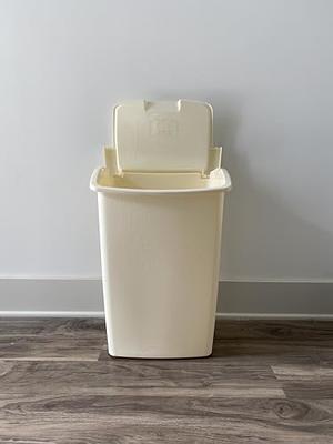 Rubbermaid White Slim 11.3 Gallon Step-On Trash Can