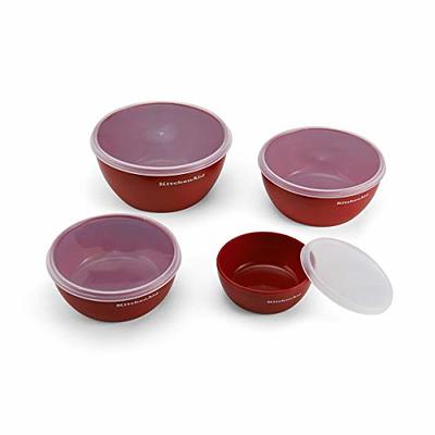KitchenAid Classic Set of 3 Mixing Bowls - Red