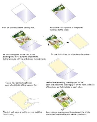 20-Pack Clear Self Adhesive Laminating Sheets, Self Laminating