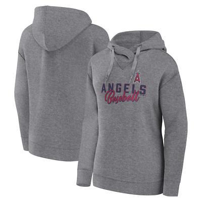 Antigua Los Angeles Rams Women's Heather Gray Metallic Logo Victory  Crewneck Pullover Sweatshirt