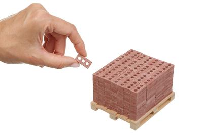 darovly 500pcs mini bricks mini red wall realistic tiny bricks miniature  bricks for dollhouse building model landscaping acce