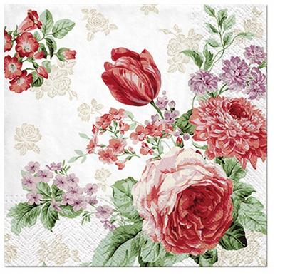 Decoupage Paper Napkins of Pink Peonies