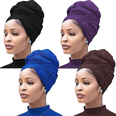 3 Pieces Women Head Wrap Scarf African Head Wrap For Women Tie Dye Headwrap  African Turban Head Wrap Hair Scarf for Women