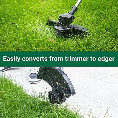 Electric Grass Trimmer, 3 in 1 Full Functional Lawn Mower Batteries Powered  2 Wheel Telescopic Weed Eater Cordless Rechargeable String Trimmer 850W