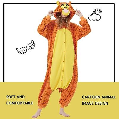 SWEETXIN Adult Kid Unisex Onesie Pajamas Halloween Christmas Sleepwear  Jumpsuit Cosplay Costume Suit for Women and Men (5 Years, Tigger) - Yahoo  Shopping