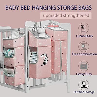 Hiccapop Nursery Organizer and Baby Diaper Caddy | Hanging Diaper Organization Storage for