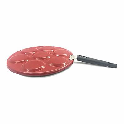 Pancake Griddle Pan Crepe Pancake Mini Pancake Maker with 7- Pink