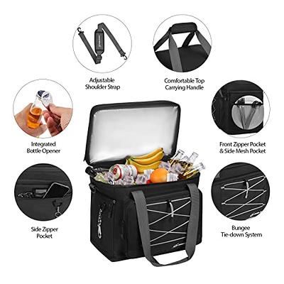 CleverMade Collapsible Cooler Bag: Insulated Leakproof & Maelstrom  Collapsible Soft Sided Cooler - 60 Cans Extra Large Lunch Cooler Bag  Insulated