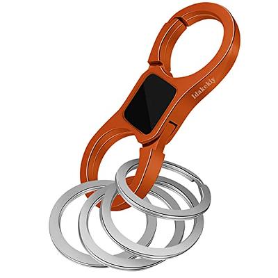 Idakekiy Key Chain Quick Release Spring with 4 Key Rings Heavy Duty Car  Keychain Organizer for Men and Women (Orange Red) - Yahoo Shopping