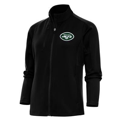 Men's Antigua Black New York Jets Legacy Full-Zip Hoodie