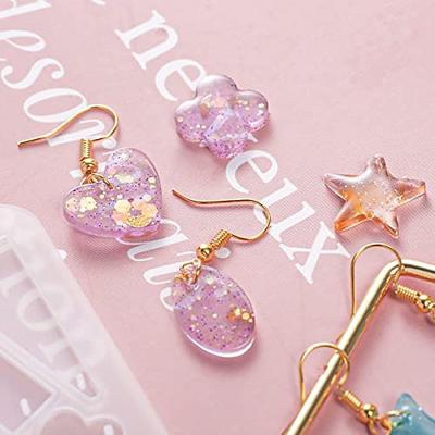 Ciieeo 36 Pcs Keychain Mold Lets Resin Molds Epoxy Resin Jewelry Molds  Earrings Pendant Epoxy Mould Gift Tag Molds Earrings Clay Molds Silcone  Molds