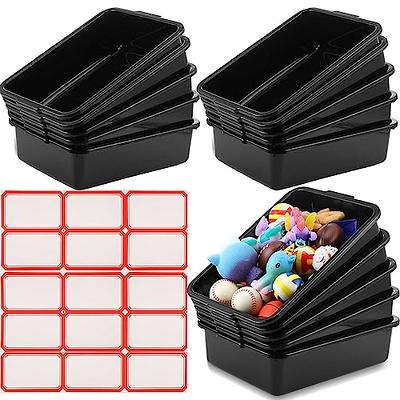 Sherr 15 Pack 8 Liter Commercial Bus Tubs with 20 Labels Plastic Bus Box  Commercial Wash Basin Tote Box for Storage (Black) - Yahoo Shopping