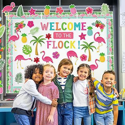 AsodSway 144Pcs Summer Flamingo Cutouts Student Back to School Bulletin  Board Cut Outs Classroom Decoration, Welcome to The Flock Themed Colorful  Accents for Classroom Bulletin Board Wall Decor - Yahoo Shopping