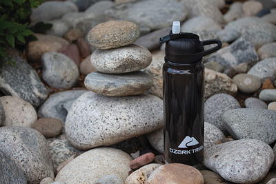 Ozark Trail 24-Ounce Double-Wall Tritan Water Bottle with Flip