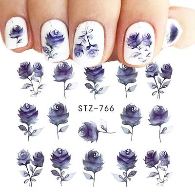 12pcs in1 Water Decals Nail Art Transfer Stickers Flower Butterfly Designs  Decor | eBay