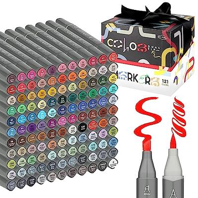 50 Pastel Brush Markers Pens for Adult Coloring, Dual Tip Art Markers