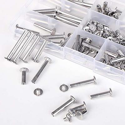  1 Set metal sewing studs leather crafts studs leather snap  fasteners garment rivets sewing rivet bookbinding supplies screw rivets  screw kit book repair kit iron Work belt clothing : Arts, Crafts