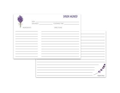 Personalized Recipe Cards