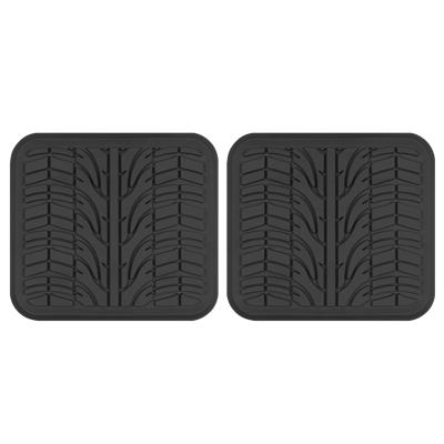 Motor Trend Original FlexTough Black Rubber Car Floor Mats with Trunk Cargo  Liner - All Weather Automotive Floor Mats, Heavy Duty Trim to Fit Design