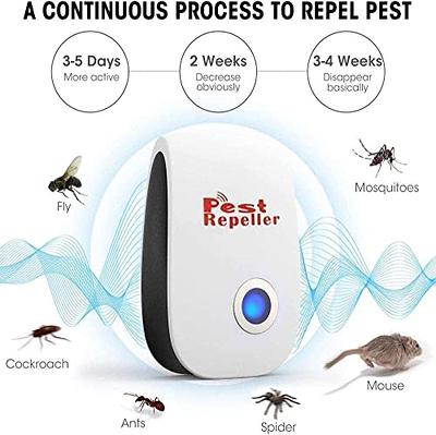 Ultrasonic Pest Repeller 6 Pack, Pest Repellent Plug In Indoor Pest Control  For Mosquito, Insects,cockroaches, Mouse, Rats, Bug, Spider, Ant, Rodent