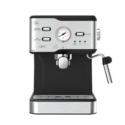 Geek Chef Espresso Machine, 20 Bar Espresso Maker with Milk Frother Steam  Wand, Compact Coffee Machine with for Cappuccino,Latte, ESE PODS Filters,  Fast Heating, Stainless Steel - Yahoo Shopping