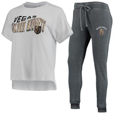 Concepts Sport Men's Las Vegas Raiders Alley White/Charcoal Sweatpants