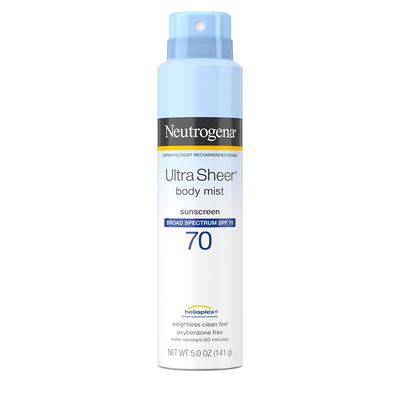 Neutrogena Ultra Sheer Dry-Touch Sunscreen Lotion, SPF 70 Face Sunblock, 3  fl oz 